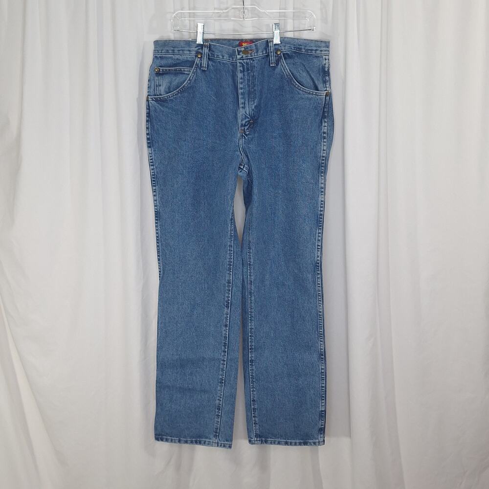 Wrongler Men's Jeans 36x34 Slim Cowboy Cut Performance Bootcut Western Denim NWT